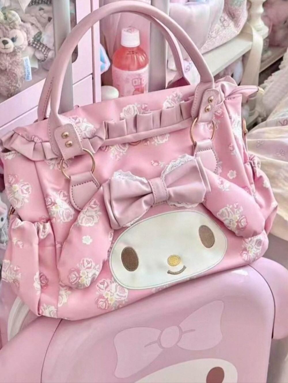 MELODY Bow Floral SHOULDER Bag for Women